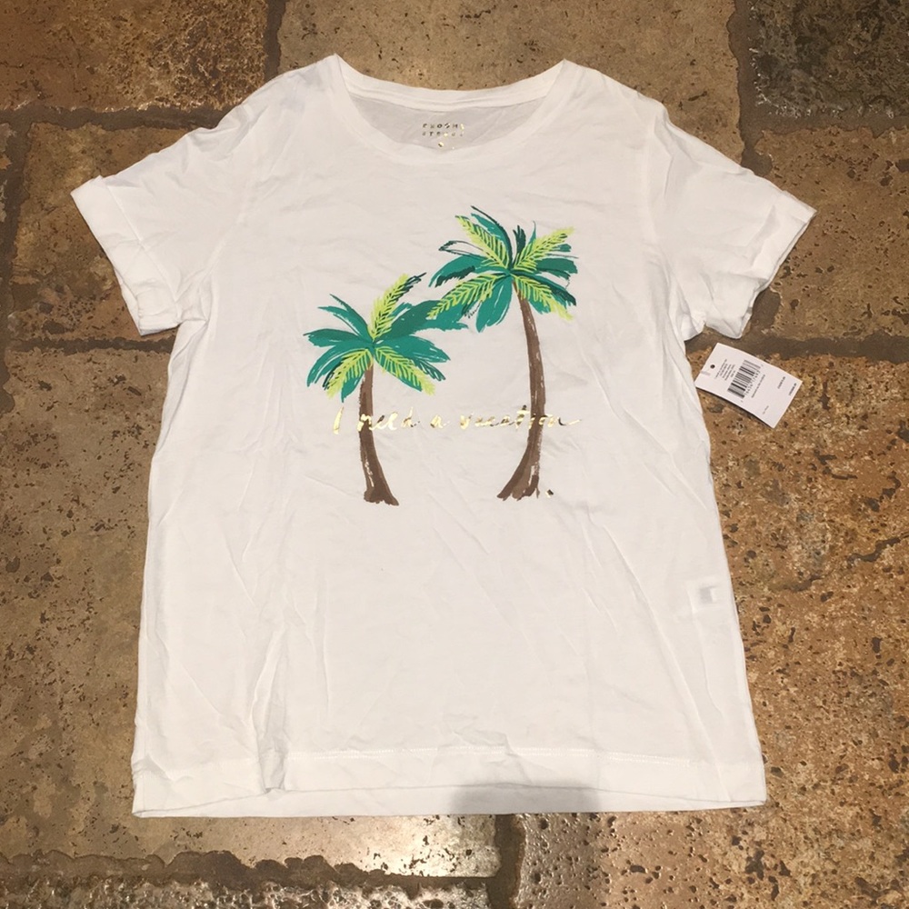 Kate spade NWT “I need a vacation” Cotton T-shirt